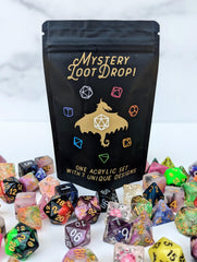 Mystery Loot Drop | Unique Acrylic Polyhedral Dice Set | Gear Gaming Fayetteville