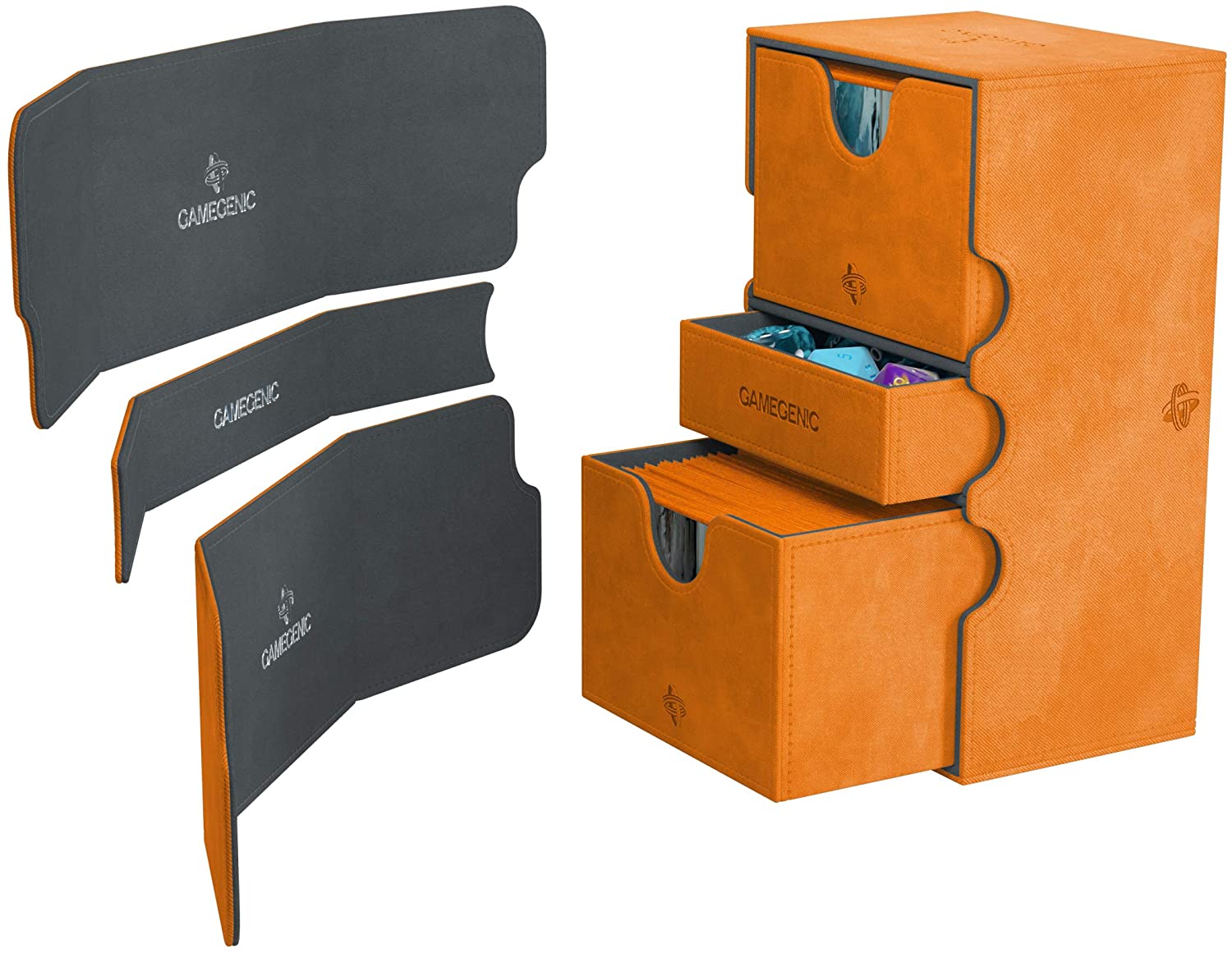 Gamegen!cs Stronghold 200+ XL Deck Box: Orange | Gear Gaming Fayetteville