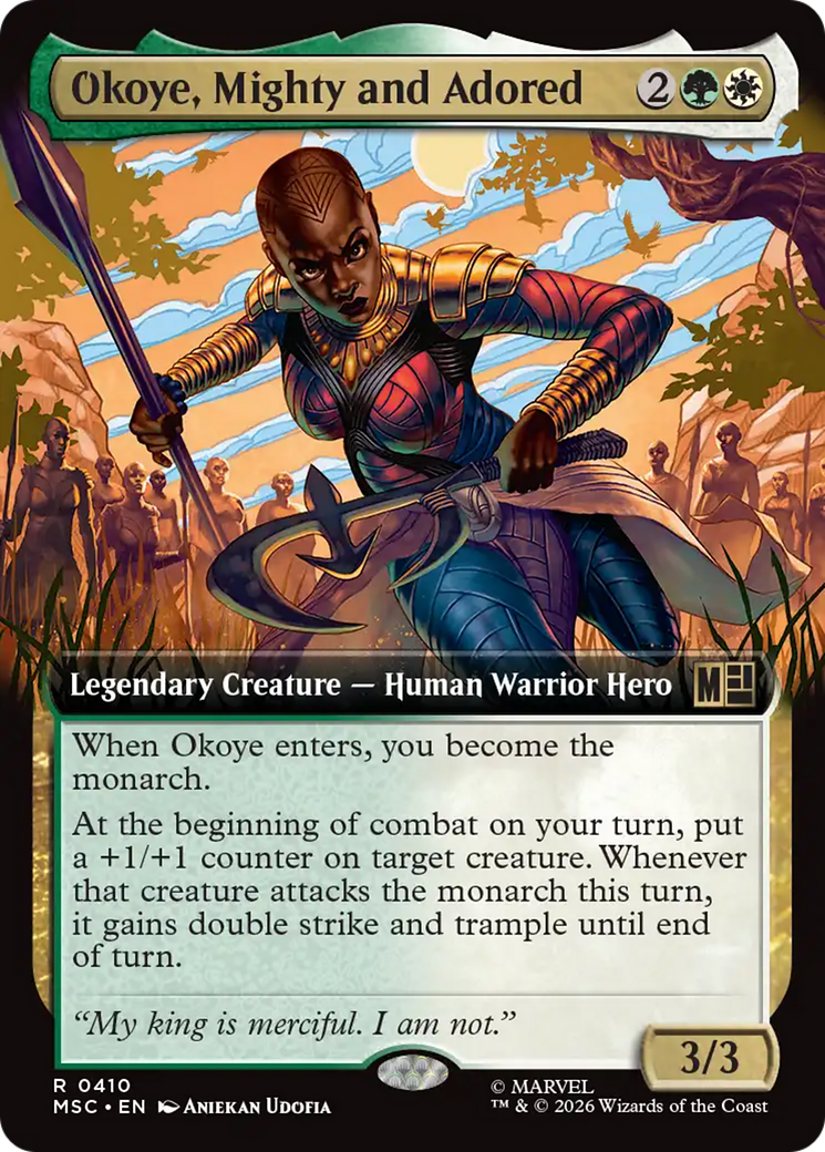 Okoye, Mighty and Adored (Extended Art) [Marvel Super Heroes Commander] | Gear Gaming Fayetteville