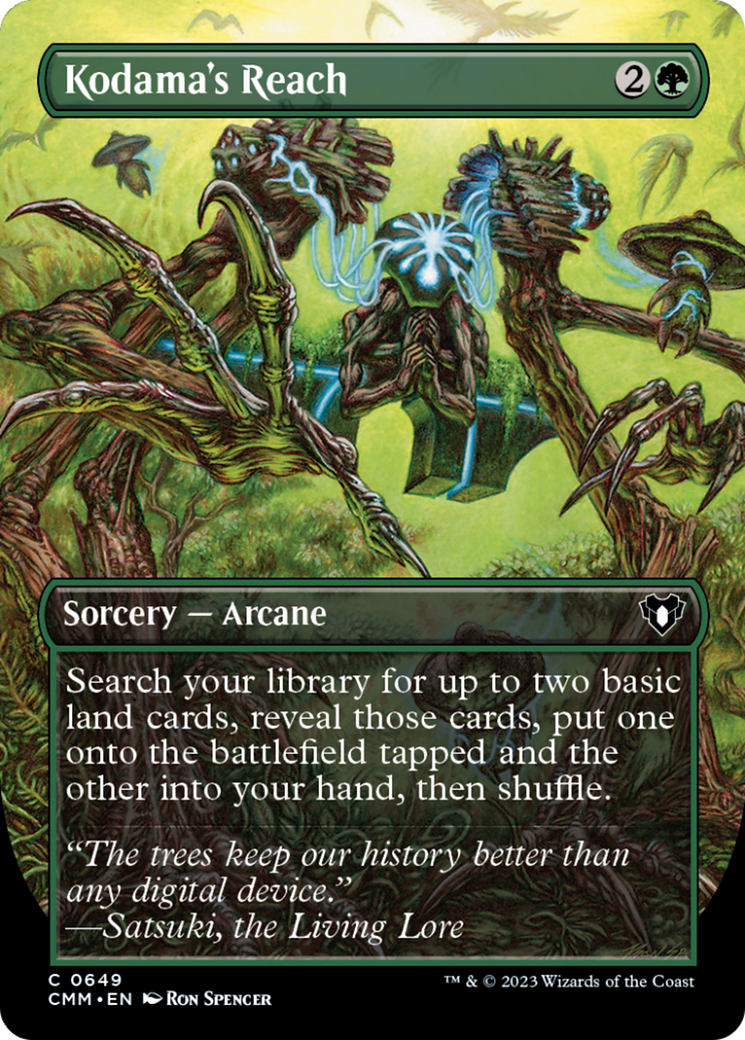 Kodama's Reach (Borderless Alternate Art) [Commander Masters] | Gear Gaming Fayetteville