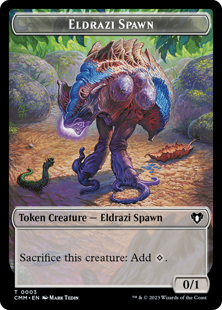 Eldrazi Spawn // Satyr Double-Sided Token [Commander Masters Tokens] | Gear Gaming Fayetteville