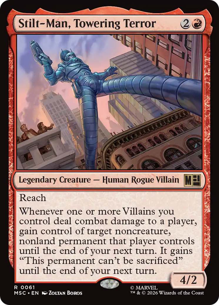 Stilt-Man, Towering Terror (Surge Foil) [Marvel Super Heroes Commander] | Gear Gaming Fayetteville