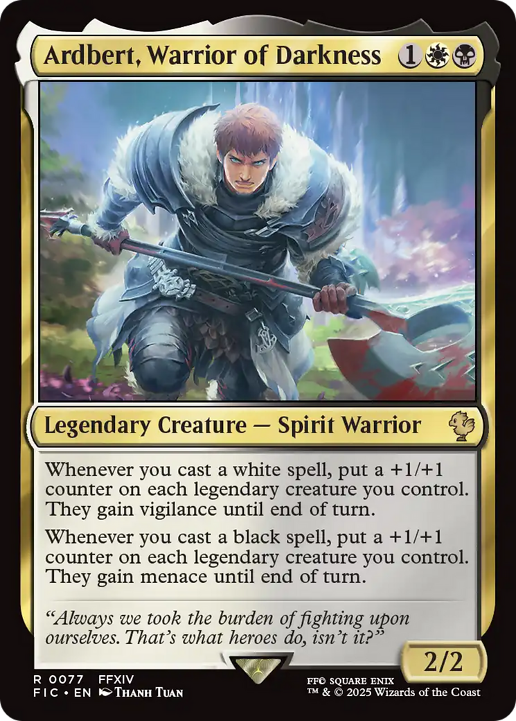 Ardbert, Warrior of Darkness [FINAL FANTASY Commander] | Gear Gaming Fayetteville