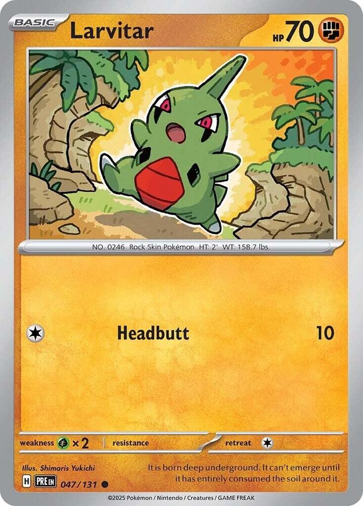 Larvitar (047/131) [Scarlet & Violet: Prismatic Evolutions] | Gear Gaming Fayetteville