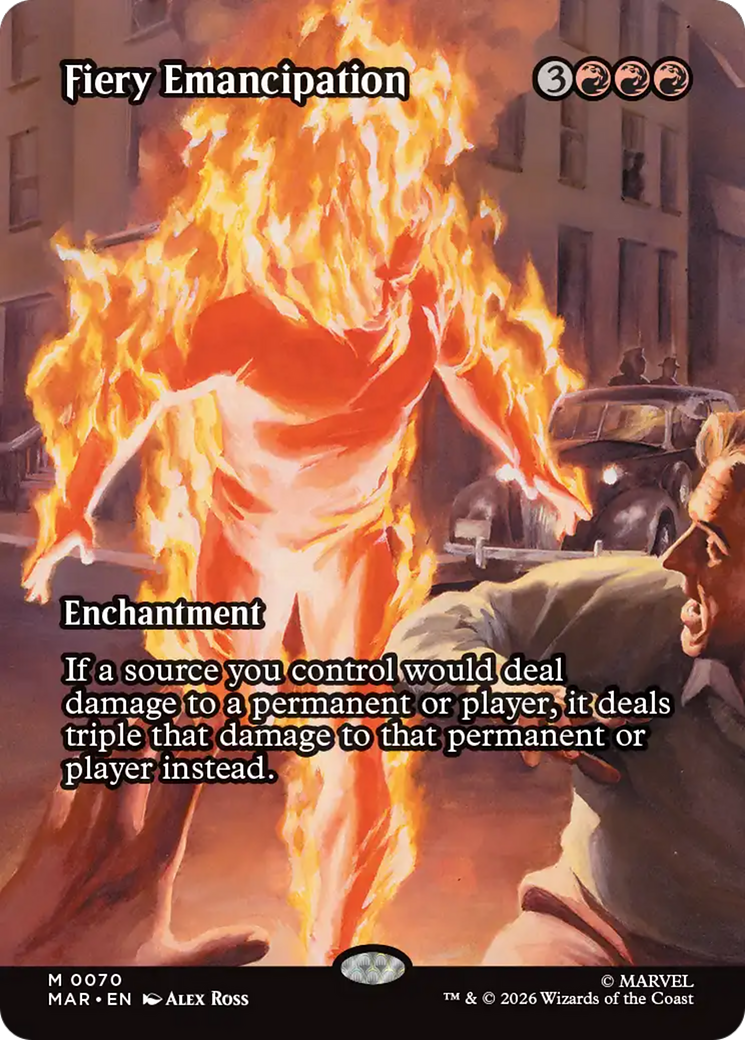 Fiery Emancipation (Borderless) [Marvel Universe: Eternal-Legal] | Gear Gaming Fayetteville