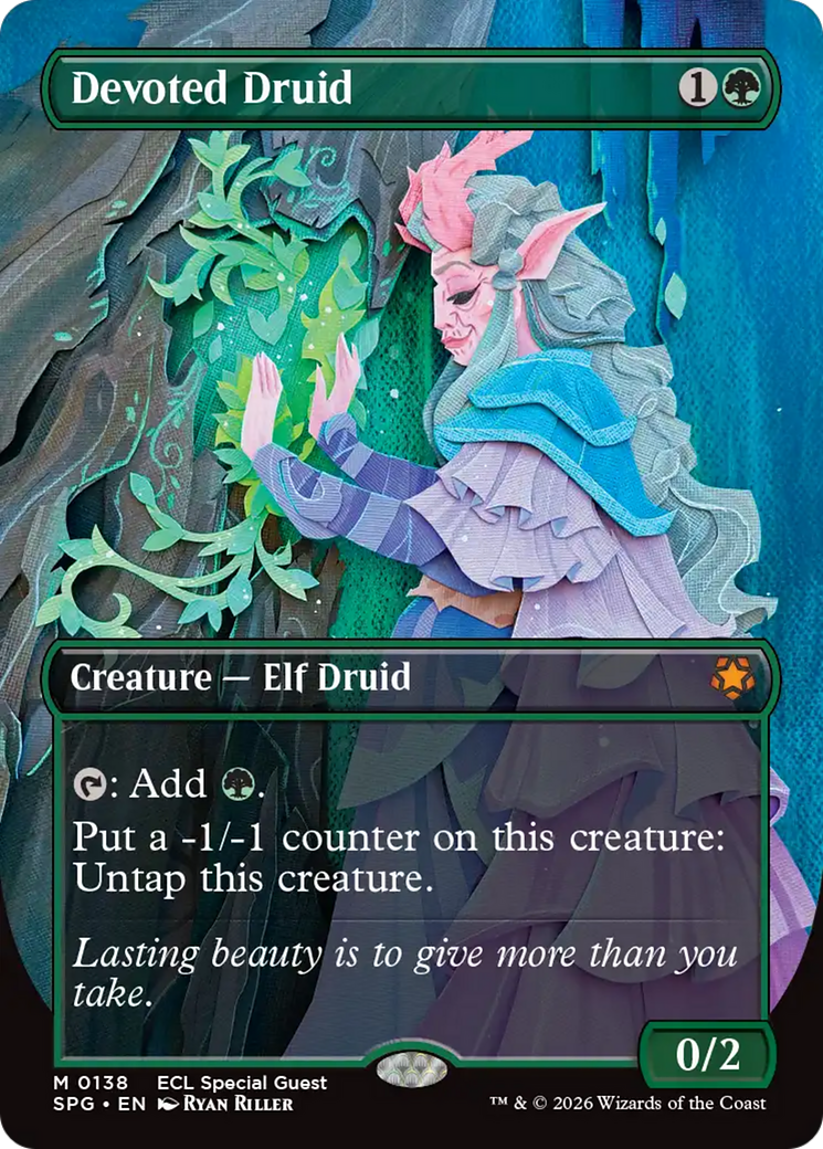 Devoted Druid (Borderless) [Lorwyn Eclipsed Special Guests] | Gear Gaming Fayetteville