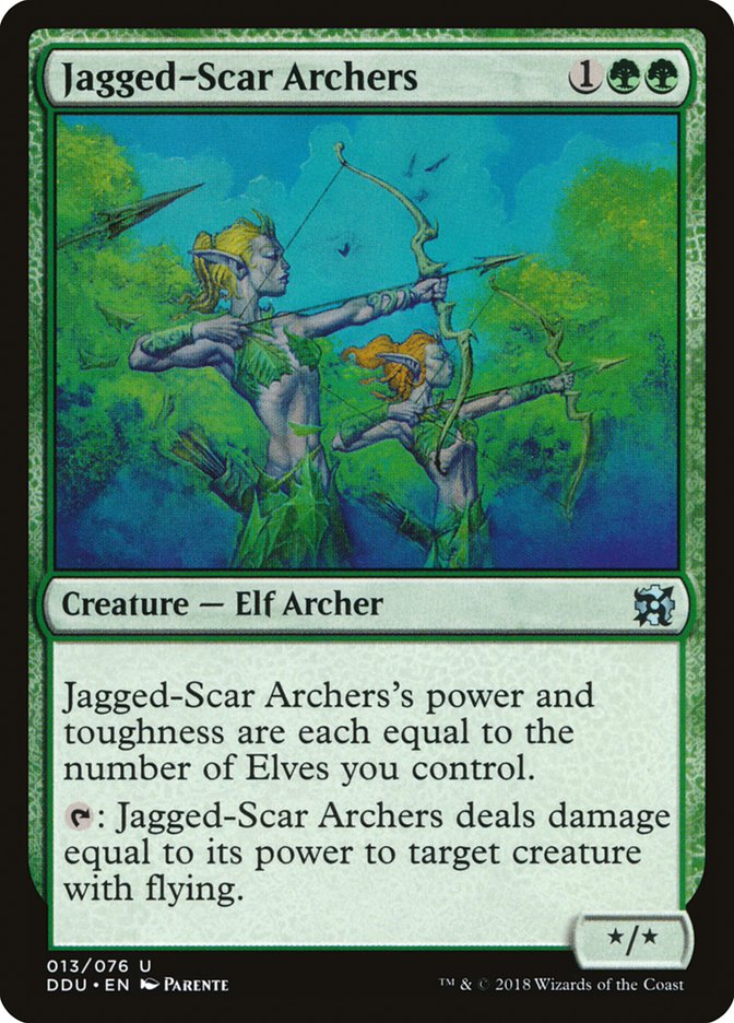 Jagged-Scar Archers [Duel Decks: Elves vs. Inventors] | Gear Gaming Fayetteville