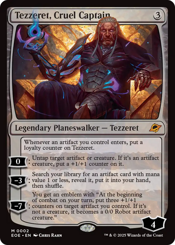 Tezzeret, Cruel Captain [Edge of Eternities] | Gear Gaming Fayetteville