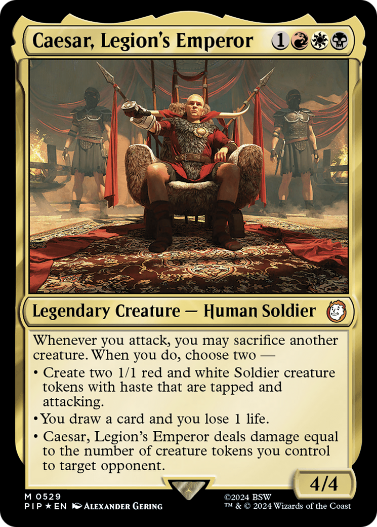 Caesar, Legion's Emperor (Surge Foil) [Fallout] | Gear Gaming Fayetteville