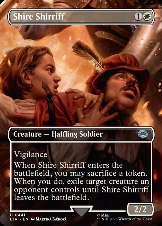 Shire Shirriff (Borderless Alternate Art) [The Lord of the Rings: Tales of Middle-Earth] | Gear Gaming Fayetteville