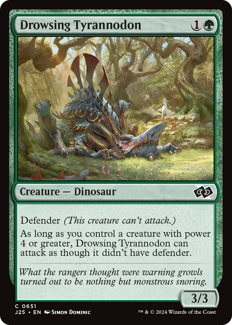 Drowsing Tyrannodon [Foundations Jumpstart] | Gear Gaming Fayetteville