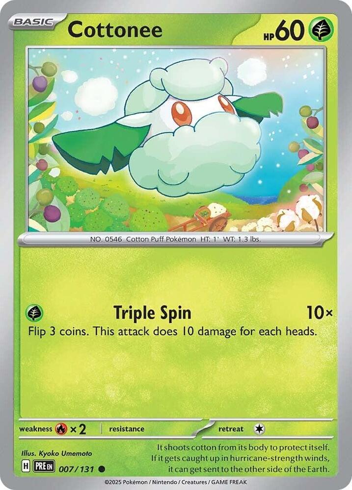 Cottonee (007/131) [Scarlet & Violet: Prismatic Evolutions] | Gear Gaming Fayetteville