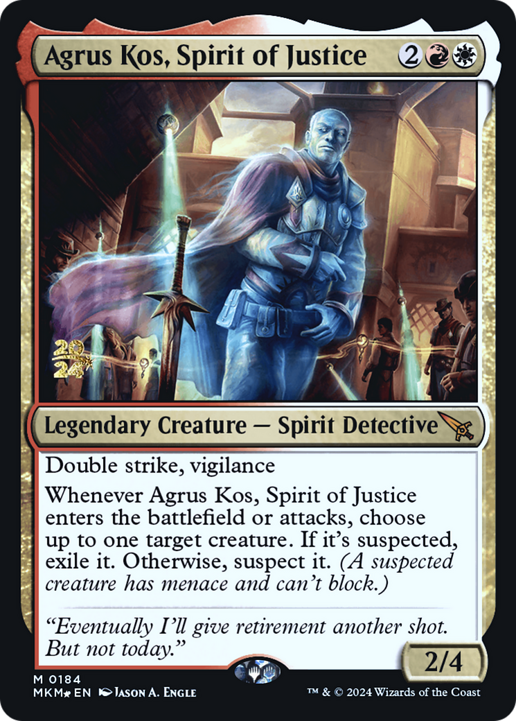 Agrus Kos, Spirit of Justice [Murders at Karlov Manor Prerelease Promos] | Gear Gaming Fayetteville