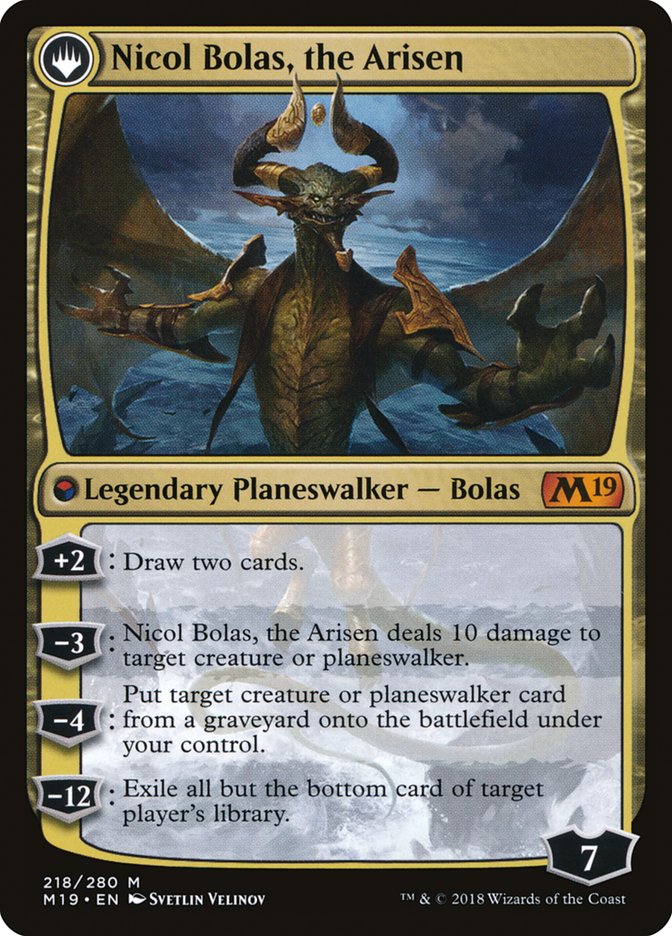 Nicol Bolas, the Ravager // Nicol Bolas, the Arisen [Core Set 2019] | Gear Gaming Fayetteville