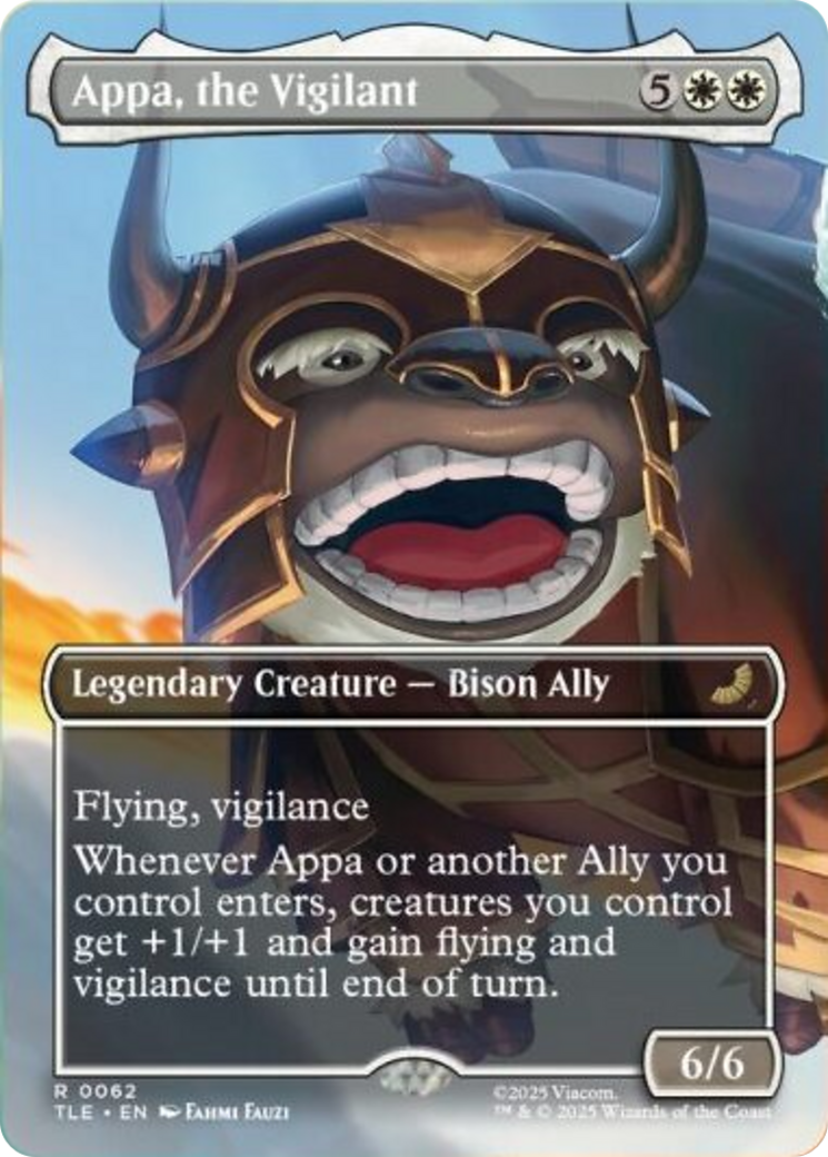 Appa, the Vigilant (Borderless) [Avatar: The Last Airbender: Eternal-Legal] | Gear Gaming Fayetteville