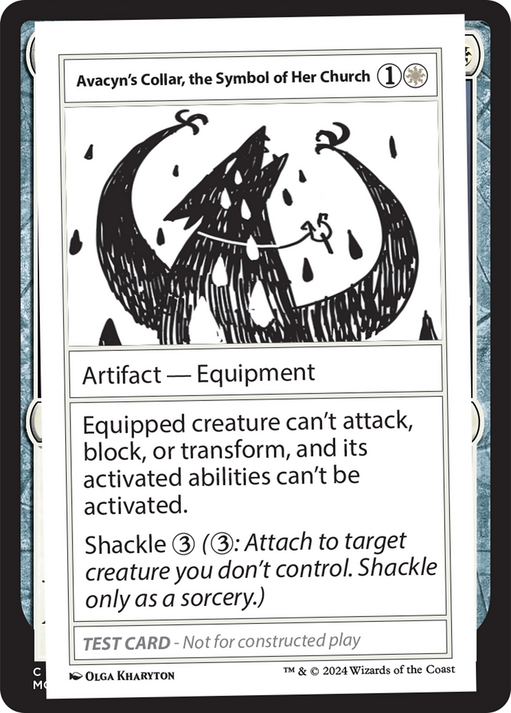 Avacyn's Collar, the Symbol of Her Church [Mystery Booster 2 Playtest Cards] | Gear Gaming Fayetteville