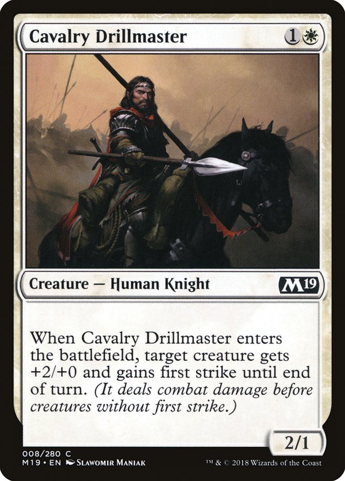 Cavalry Drillmaster [Core Set 2019] | Gear Gaming Fayetteville