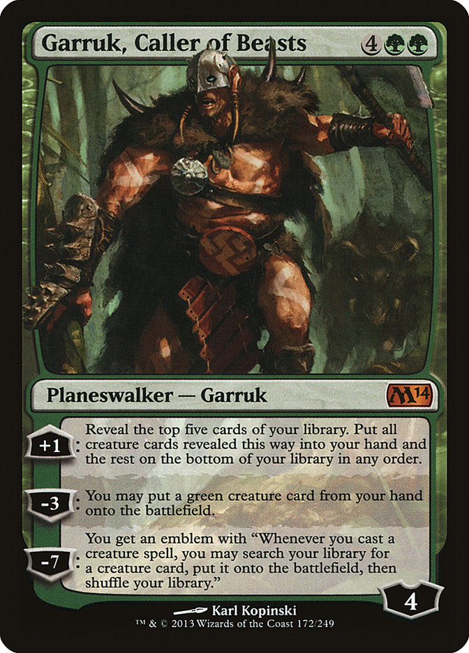 Garruk, Caller of Beasts [Magic 2014] | Gear Gaming Fayetteville