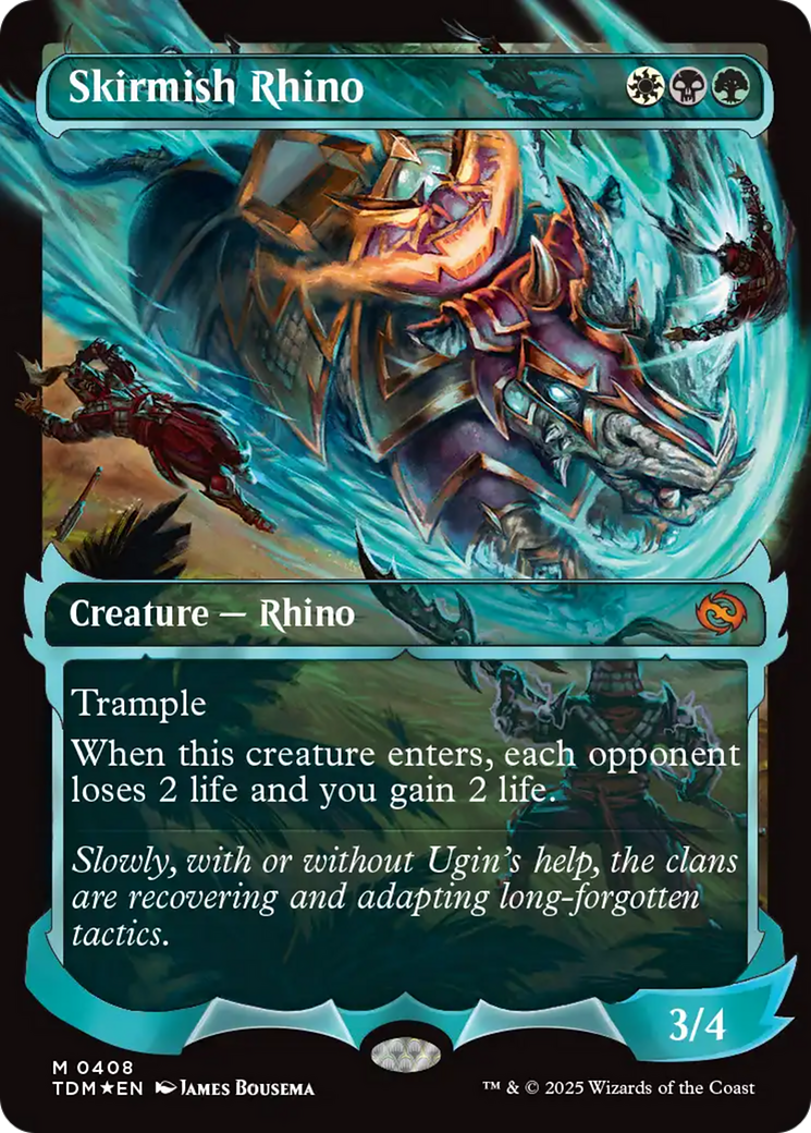 Skirmish Rhino (0408) (Showcase) [Tarkir: Dragonstorm] | Gear Gaming Fayetteville