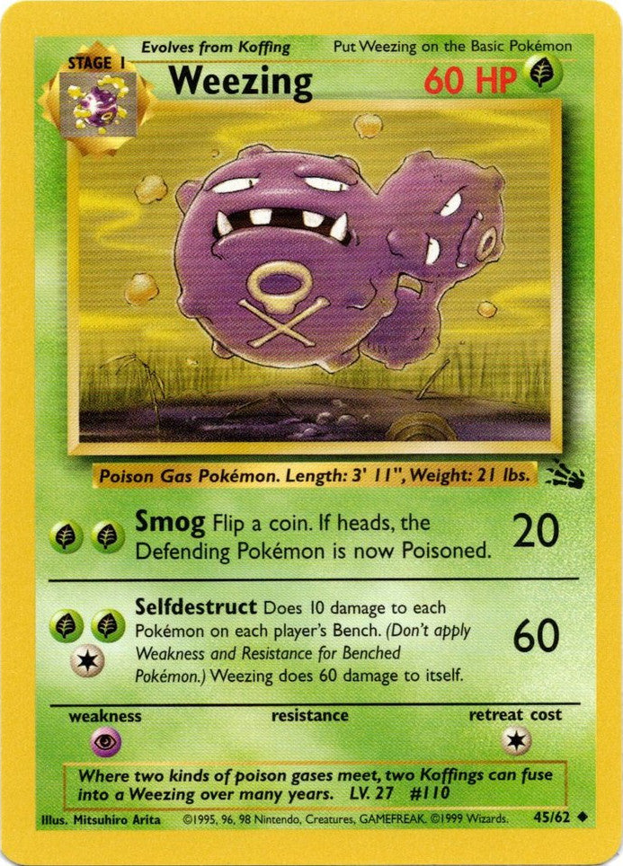 Weezing (45/62) [Fossil Unlimited] | Gear Gaming Fayetteville