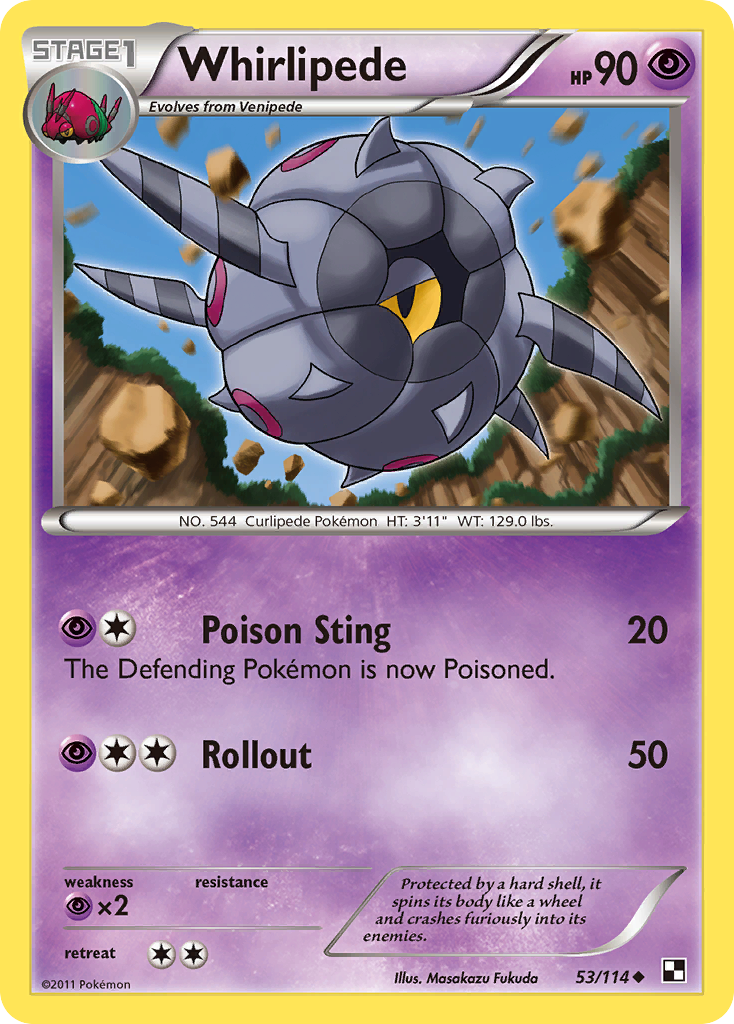 Whirlipede (53/114) [Black & White: Base Set] | Gear Gaming Fayetteville
