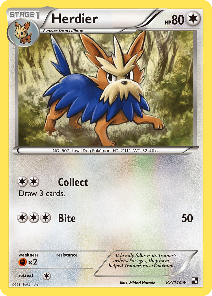 Herdier (82/114) [Black & White: Base Set] | Gear Gaming Fayetteville