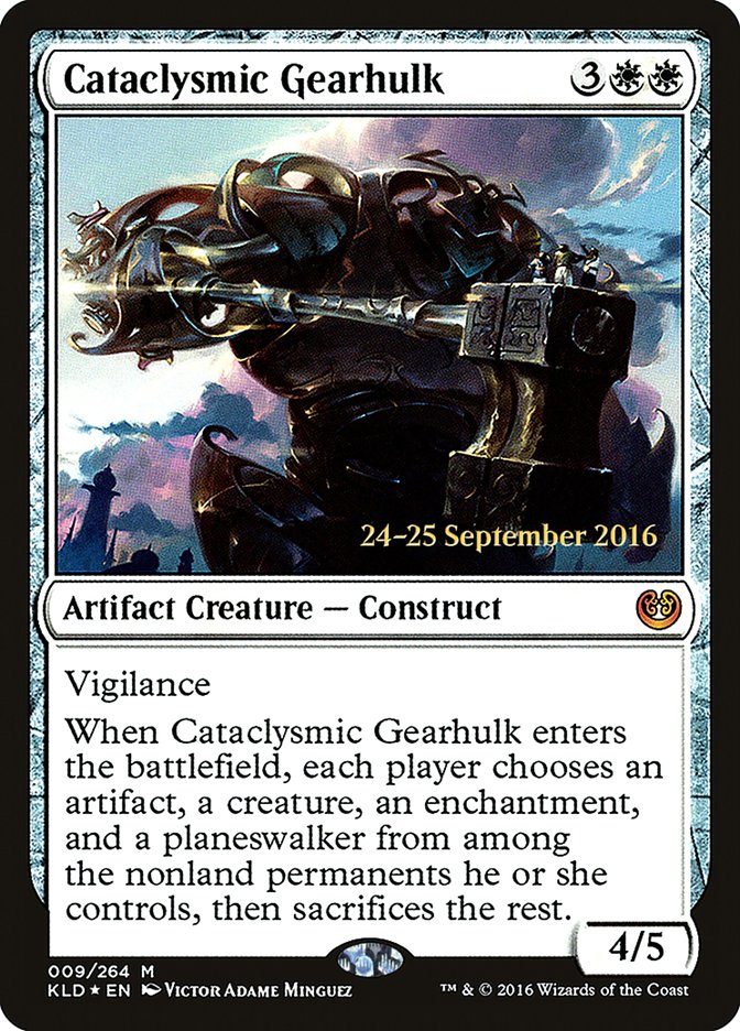 Cataclysmic Gearhulk [Kaladesh Prerelease Promos] | Gear Gaming Fayetteville