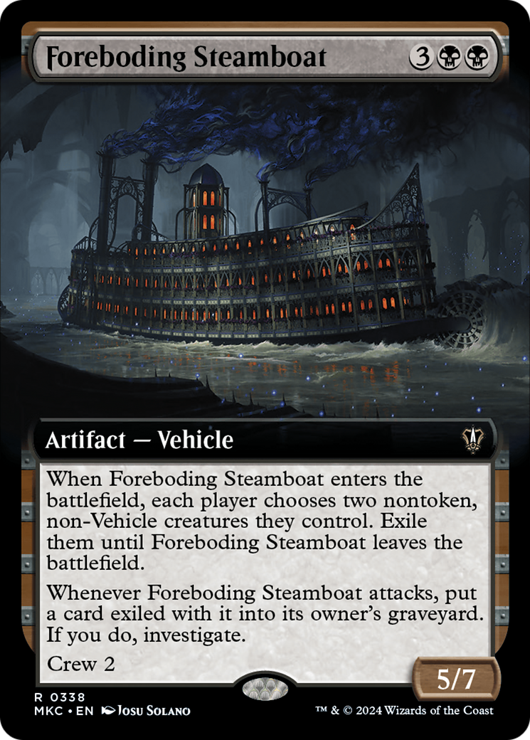 Foreboding Steamboat (Extended Art) [Murders at Karlov Manor Commander] | Gear Gaming Fayetteville