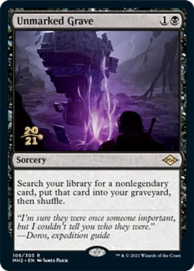 Unmarked Grave [Modern Horizons 2 Prerelease Promos] | Gear Gaming Fayetteville