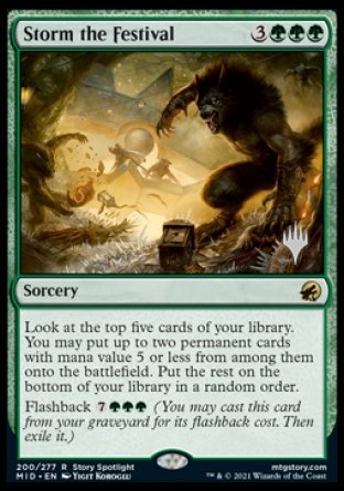 Storm the Festival (Promo Pack) [Innistrad: Midnight Hunt Promos] | Gear Gaming Fayetteville