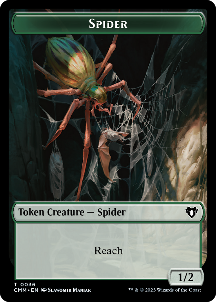 Eldrazi Scion // Spider Double-Sided Token [Commander Masters Tokens] | Gear Gaming Fayetteville