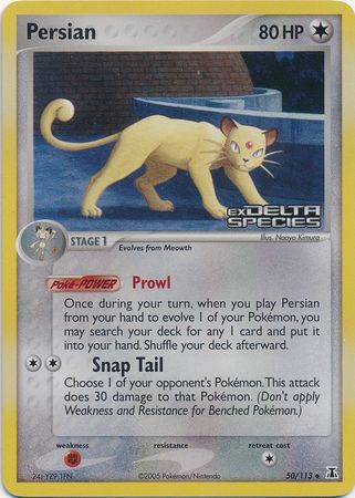 Persian (50/113) (Stamped) [EX: Delta Species] | Gear Gaming Fayetteville