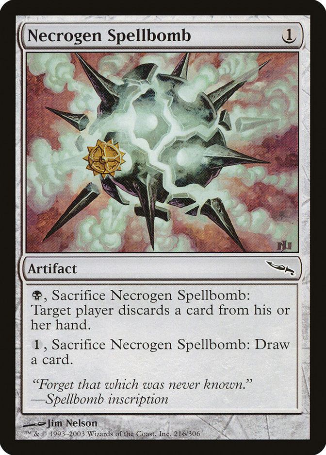 Necrogen Spellbomb [Mirrodin] | Gear Gaming Fayetteville