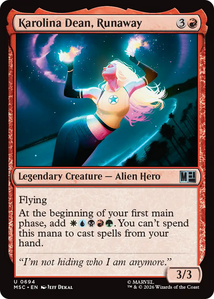 Karolina Dean, Runaway [Marvel Super Heroes Commander] | Gear Gaming Fayetteville