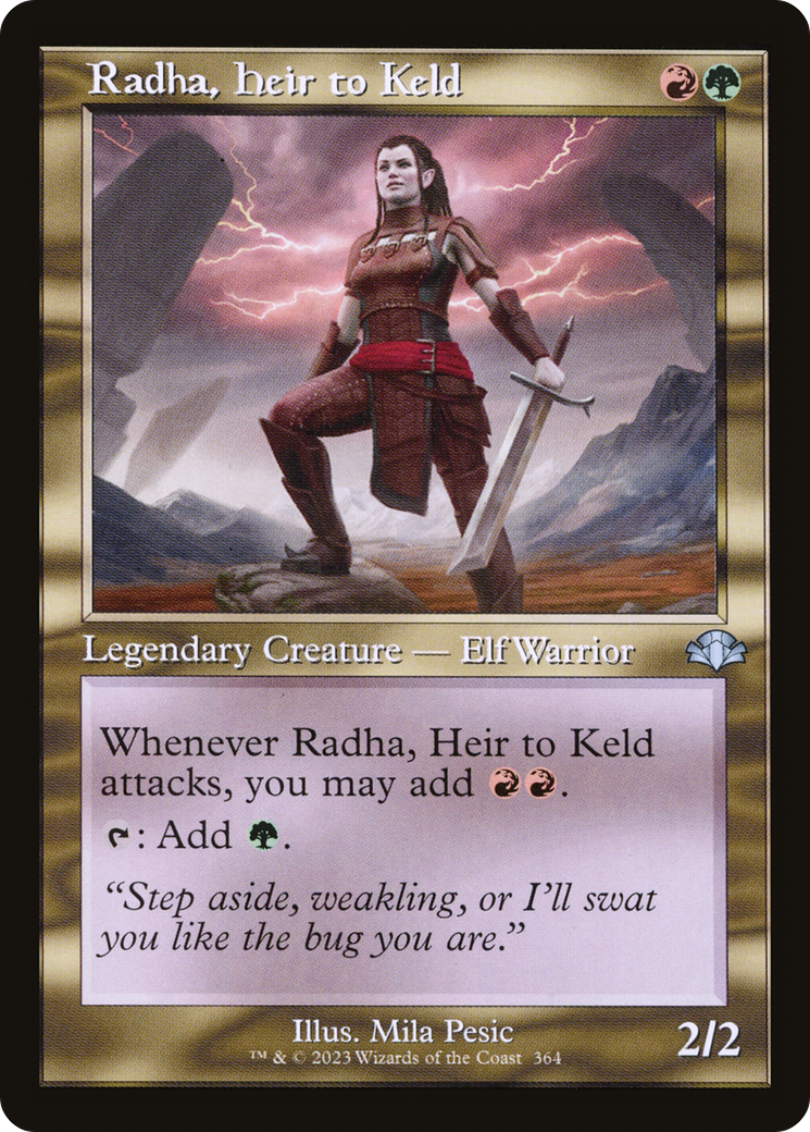 Radha, Heir to Keld (Retro) [Dominaria Remastered] | Gear Gaming Fayetteville