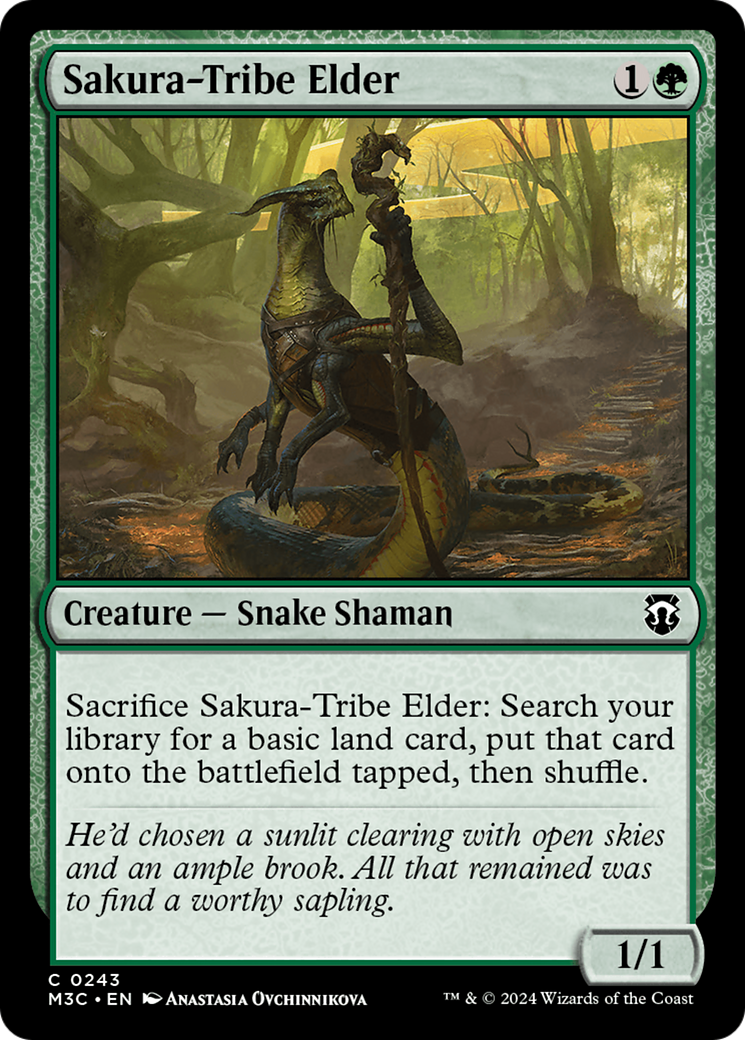 Sakura-Tribe Elder (Ripple Foil) [Modern Horizons 3 Commander] | Gear Gaming Fayetteville