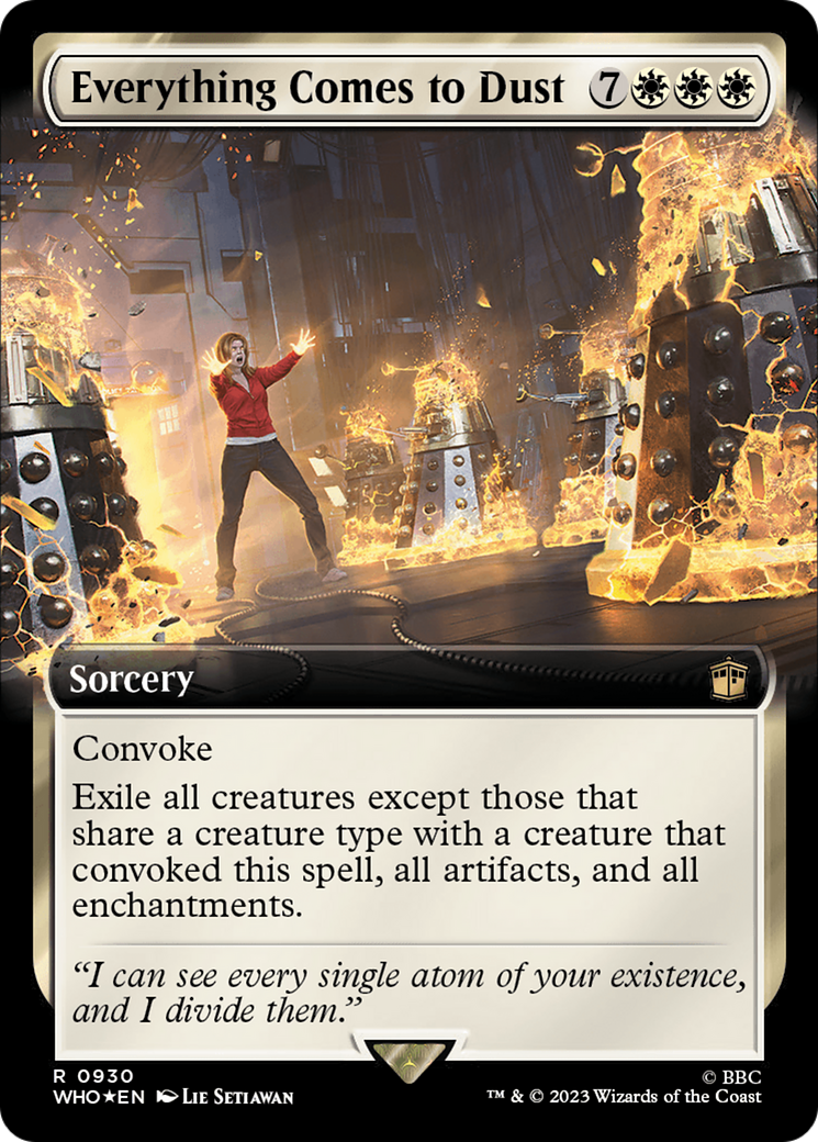 Everything Comes to Dust (Extended Art) (Surge Foil) [Doctor Who] | Gear Gaming Fayetteville