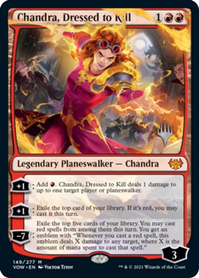 Chandra, Dressed to Kill (Promo Pack) [Innistrad: Crimson Vow Promos] | Gear Gaming Fayetteville