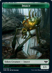 Insect // Human Soldier Double-Sided Token [Innistrad: Crimson Vow Tokens] | Gear Gaming Fayetteville