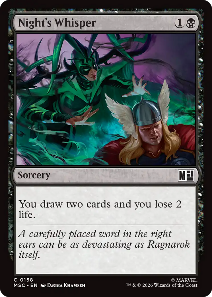 Night's Whisper [Marvel Super Heroes Commander] | Gear Gaming Fayetteville
