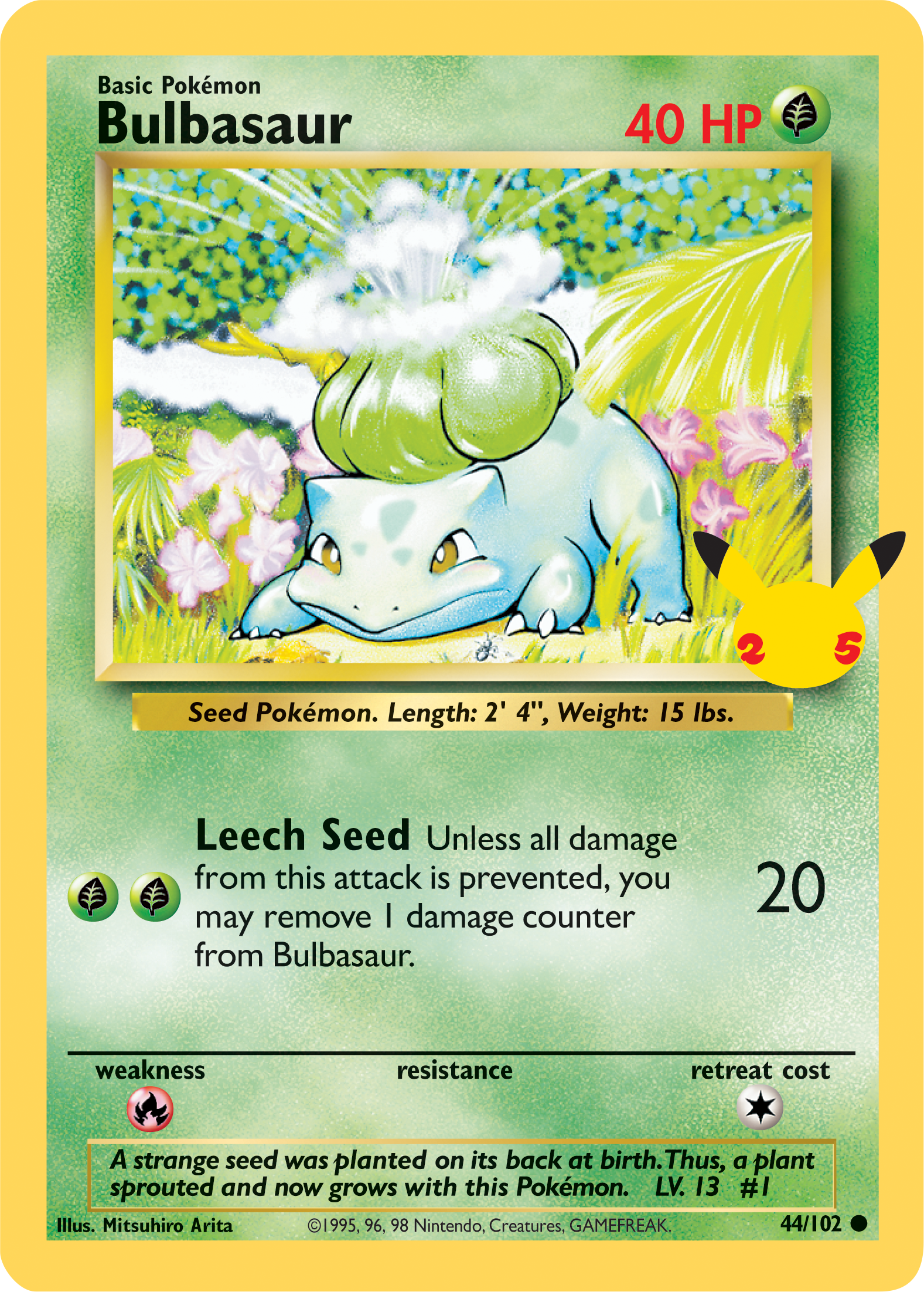 Bulbasaur (44/102) (Jumbo Card) [First Partner Pack] | Gear Gaming Fayetteville