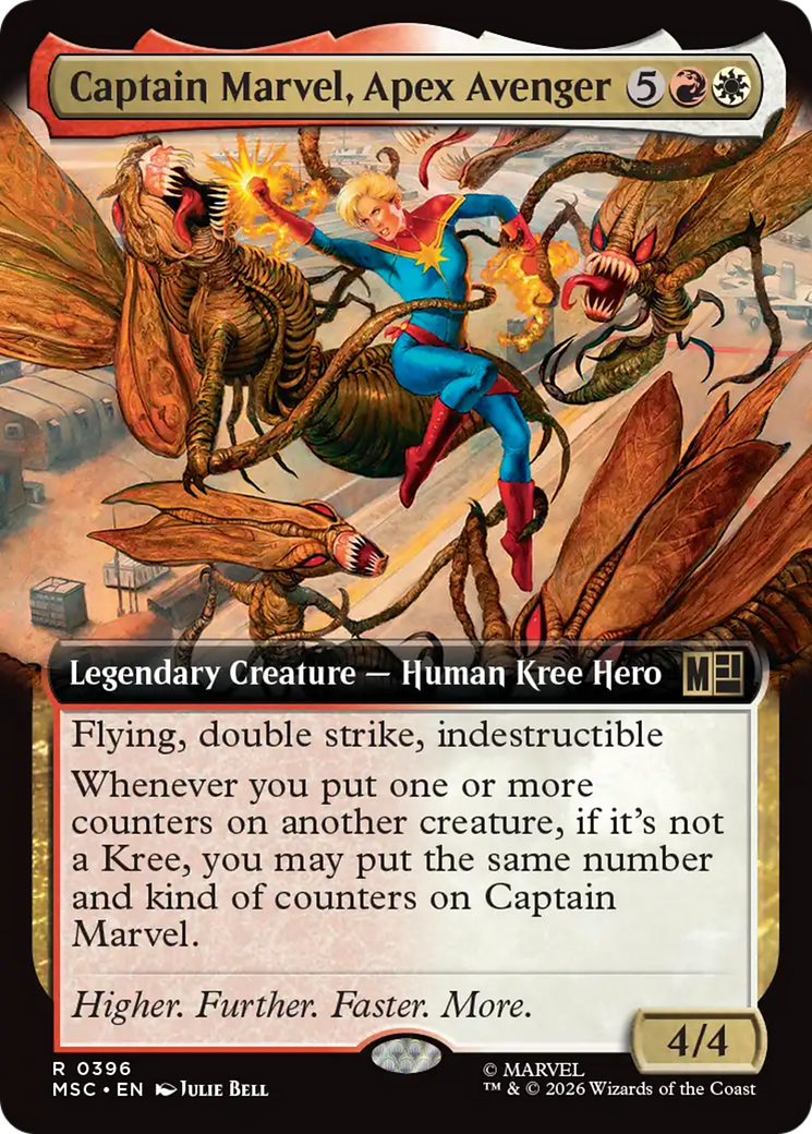 Captain Marvel, Apex Avenger (Extended Art) [Marvel Super Heroes Commander] | Gear Gaming Fayetteville
