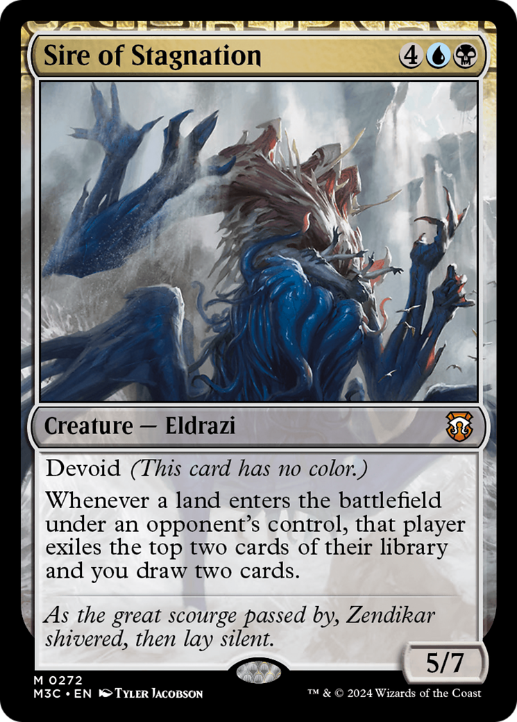 Sire of Stagnation (Ripple Foil) [Modern Horizons 3 Commander] | Gear Gaming Fayetteville