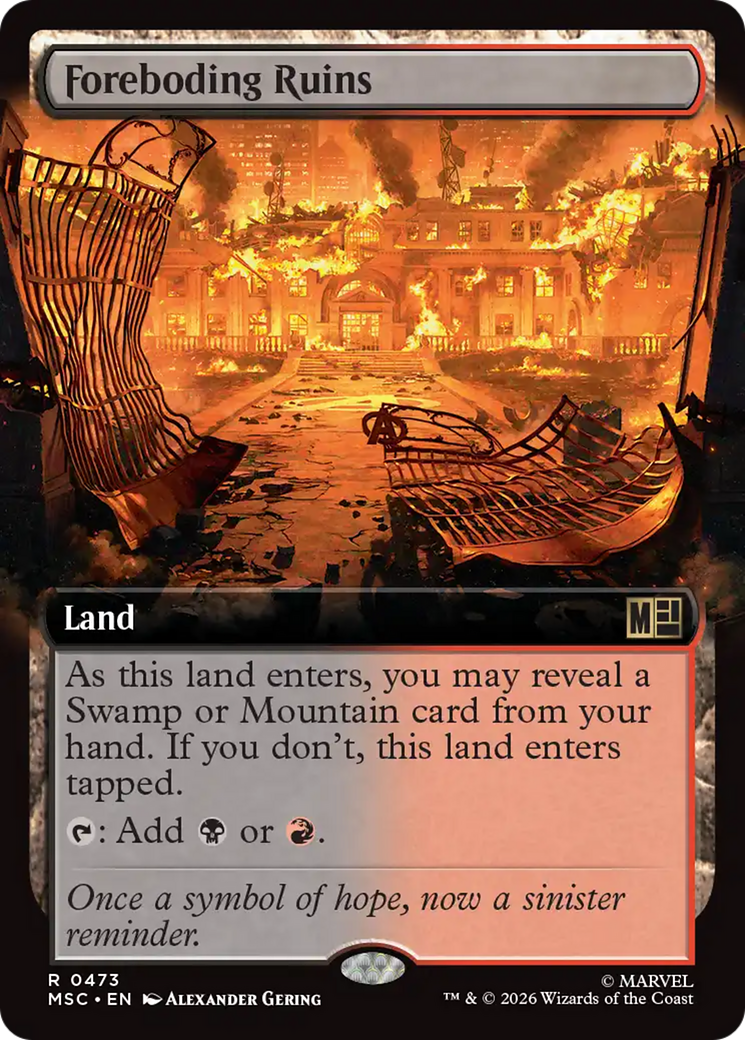 Foreboding Ruins (Extended Art) [Marvel Super Heroes Commander] | Gear Gaming Fayetteville