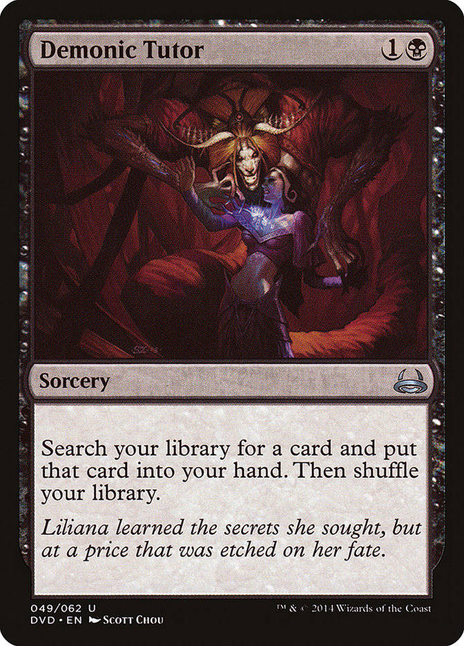 Demonic Tutor (Divine vs. Demonic) [Duel Decks Anthology] | Gear Gaming Fayetteville
