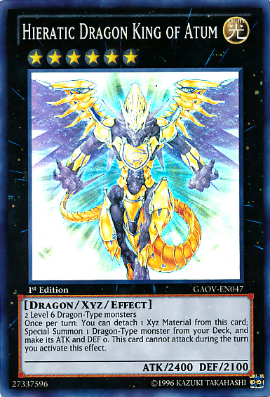 Hieratic Dragon King of Atum [GAOV-EN047] Super Rare | Gear Gaming Fayetteville