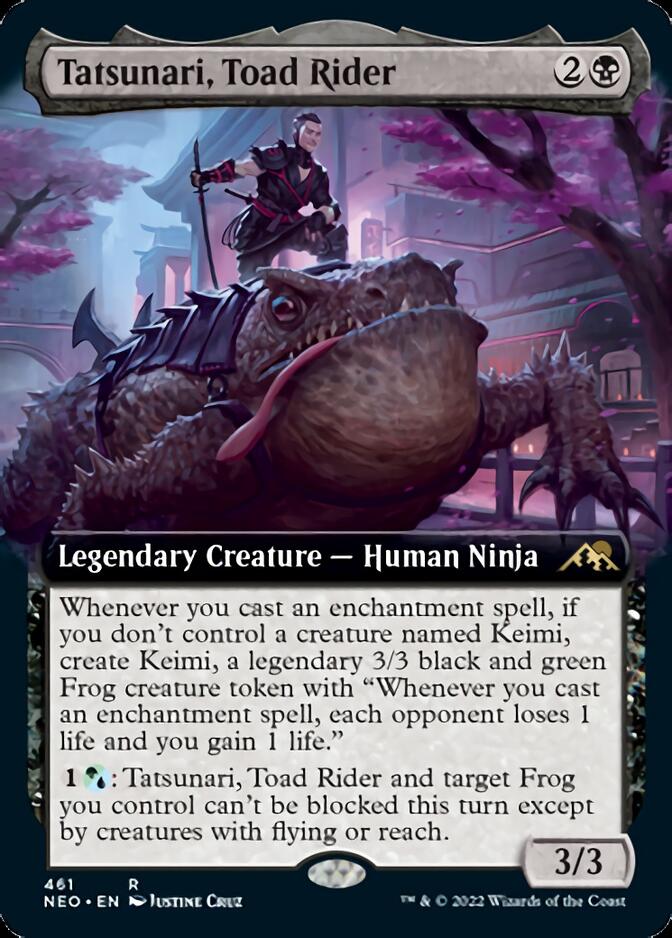 Tatsunari, Toad Rider (Extended Art) [Kamigawa: Neon Dynasty] | Gear Gaming Fayetteville