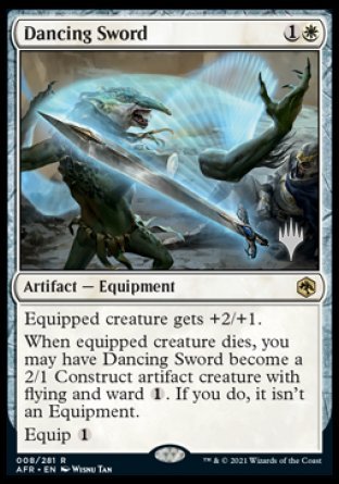 Dancing Sword (Promo Pack) [Dungeons & Dragons: Adventures in the Forgotten Realms Promos] | Gear Gaming Fayetteville