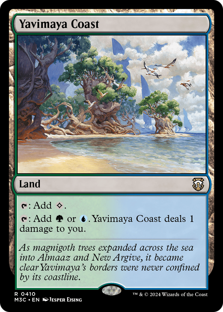 Yavimaya Coast (Ripple Foil) [Modern Horizons 3 Commander] | Gear Gaming Fayetteville