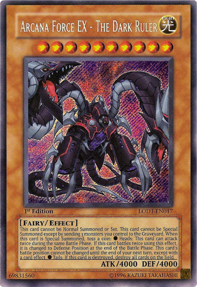 Arcana Force EX - The Dark Ruler [LODT-EN017] Secret Rare | Gear Gaming Fayetteville